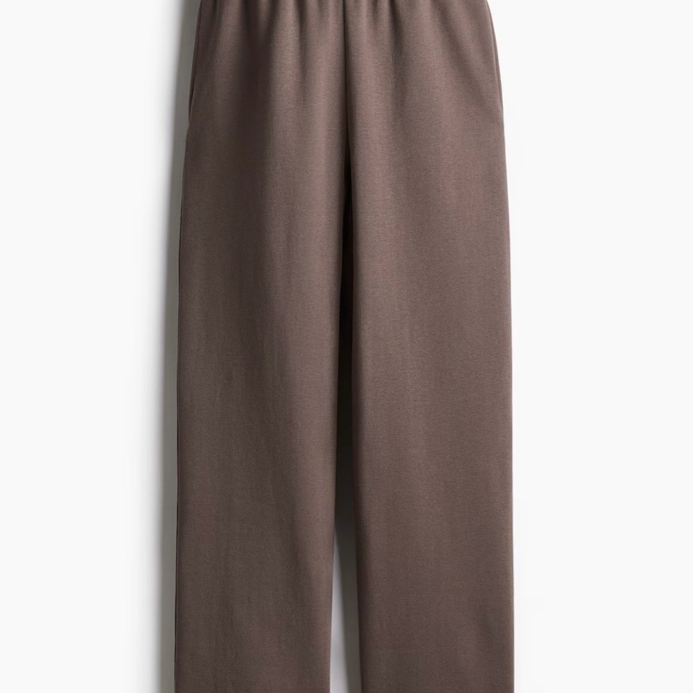 H&M Brown Cozy Lounge Pants with Elastic Waistband